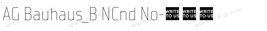 AG Bauhaus_B NCnd No字体转换